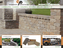 Tablet Screenshot of cindercrete.com